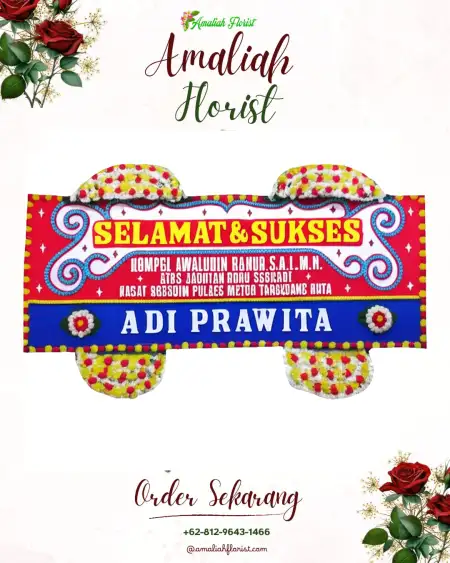 Papan Bunga Ucapan Selamat Lerep